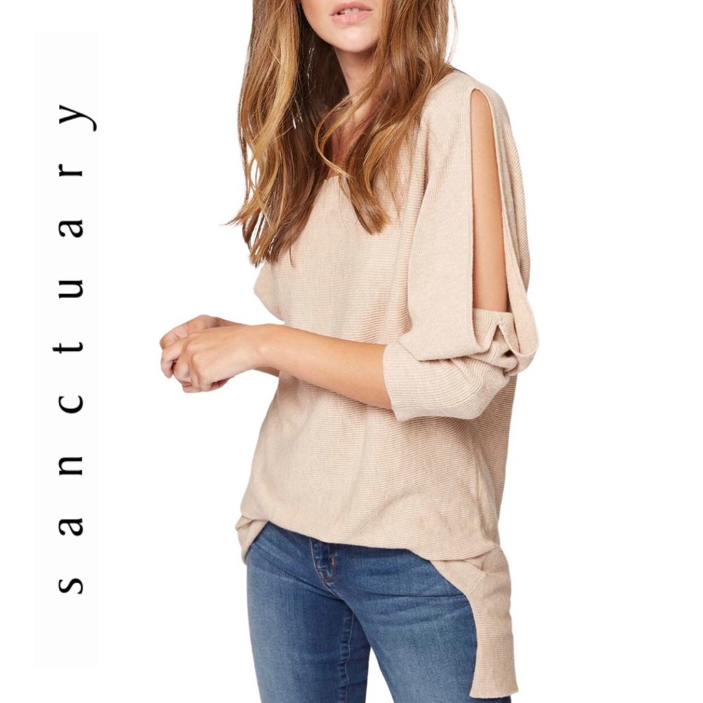 Sanctuary Gillian Cold Shoulder Knit Sweater